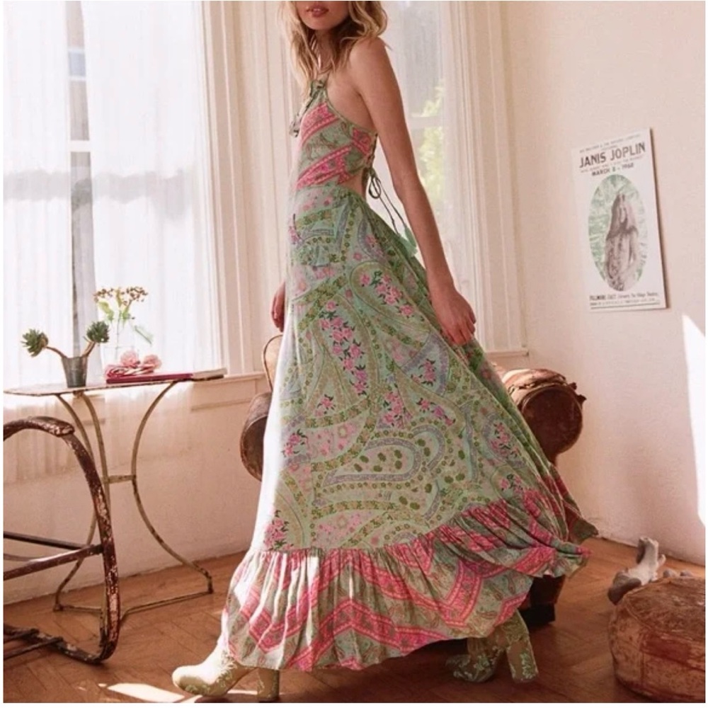 Spell & The Gypsy Collective - City Lights celestial strappy maxi dress size M